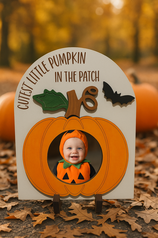 Pumpkin Round Magnet Frames